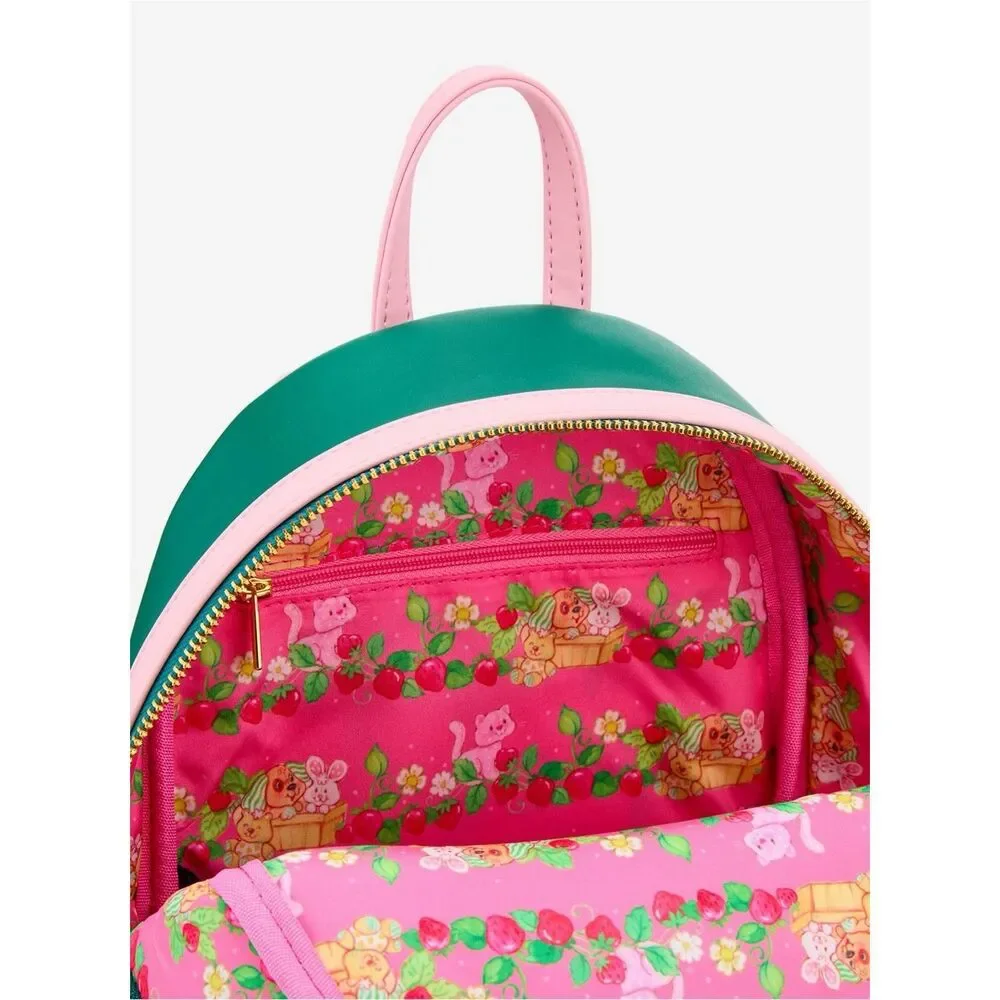 Loungefly Strawberry Shortcake Custard & Strawberry Embroidered Mini Backpack